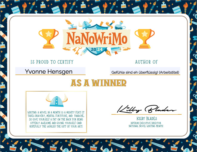 NaNoWriMo 2024 geschafft!